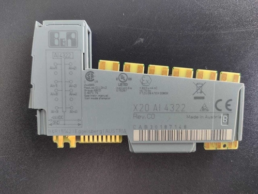 X20AI4322 B&amp;R X20 सिस्टम पीएलसी I/O मॉड्यूल 4 एनालॉग इनपुट 0 से 20 MA / 4 से 20 MA