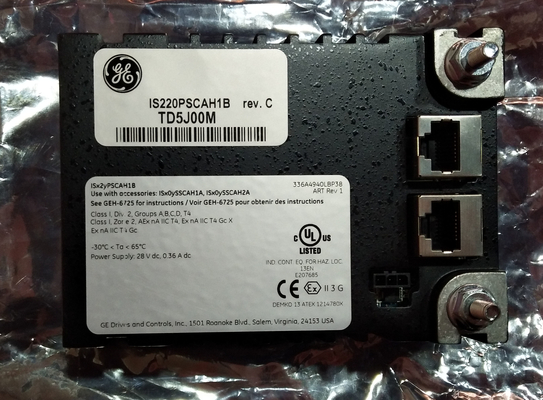 स्टॉक में औद्योगिक स्वचालन अनुप्रयोगों के लिए GE IS220PSCAH1A GENERAL ELECTRIC IS200 I/O पैक मॉड्यूल