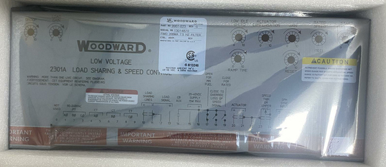 वुडवर्ड 9907-023 आगे की ओर कार्य करने वाली गति नियंत्रण 4 ̊20 mA या 1 ̊5 Vdc 2301A -40 से +158 °F