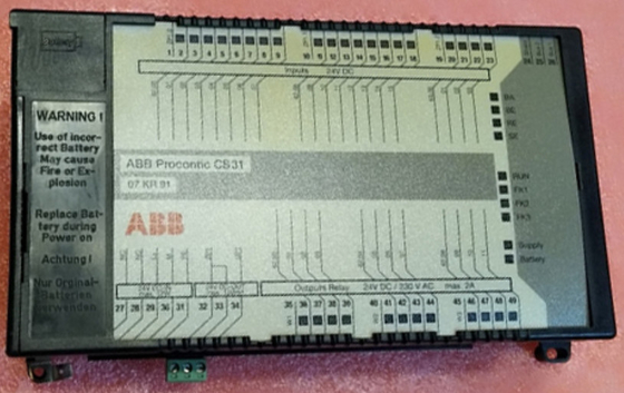 ABB 07KR91 GJR5250000R0303 आधार इकाई 07 KR 91, 230 VAC प्रोसेसर मॉड्यूल
