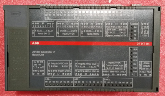 ABB 07KT94 GJR5252100R0101 एडवांट कंट्रोलर 31 बेसिक यूनिट स्टॉक में 07KT94
