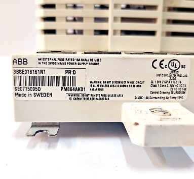 ABB PM864AK01 3BSE018161R1 AC 800M प्रोसेसर यूनिट CPU I/O मॉड्यूल