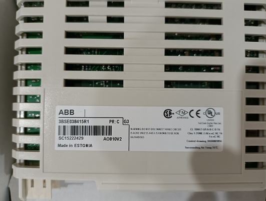 ABB AO810V2 3BSE038415R1 एनालॉग आउटपुट मॉड्यूल S800 I/O मॉड्यूल 8 चैनल