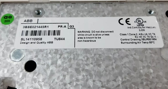 ABB TU844 3BSE021445R1 रिडंडेंट मॉड्यूल टर्मिनेशन यूनिट डीसीएस पार्ट्स पीएलसी मॉड्यूल