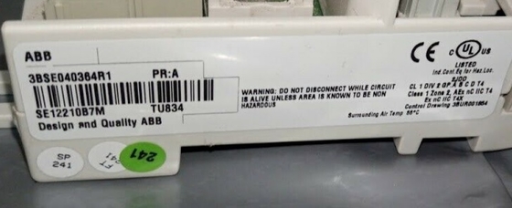 ABB TU834 3BSE040364R1 विस्तारित I/O मॉड्यूल समाप्ति इकाई पीएलसी मॉड्यूल