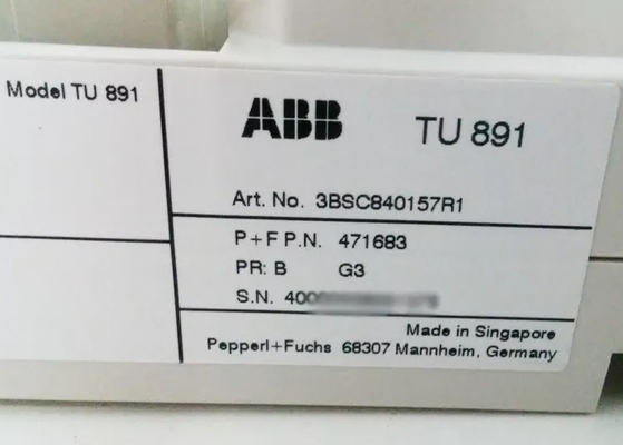 ABB TU891 3BSC840157R1 माउंटिंग टर्मिनेशन यूनिट पीएलसी मॉड्यूल स्टॉक में
