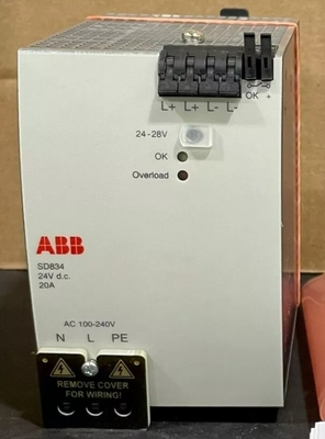 ABB SD834 3BSC610067R1 पावर सप्लाई S800 I/O मॉड्यूल डीसीएस पार्ट्स स्टॉक में
