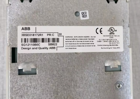 ABB SB822 3BSE018172R1 रिचार्जेबल बैटरी यूनिट S800 I/O मॉड्यूल