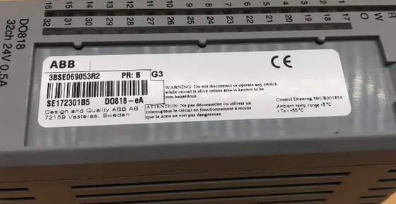 ABB DO818 3BSE069053R1 32 चैनल डिजिटल आउटपुट 24 वी कंट्रोल मॉड्यूल स्टॉक में