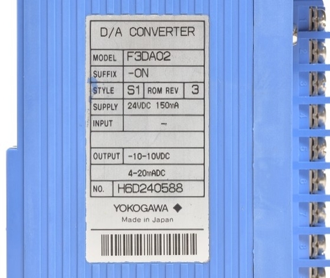 F3DA02-0NS1 YOKOGAWA डिजिटल एनालॉग आउटपुट मॉड्यूल डी/ए कनवर्टर पीएलसी