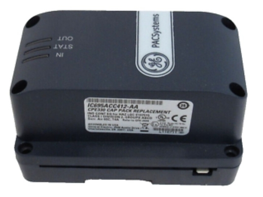 IC695ACC402 GE PACSystems RX3i एनर्जी पैक एक्सेसरी मॉड्यूल CPE330 RX3i पावर फ्लोक्टेशन या आउटेज के दौरान CPU कंट्रोलर
