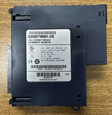 IC695ETM001 GE ईथरनेट इंटरफेस मॉड्यूल PACSystems RX3i नियंत्रक एक ईथरनेट नेटवर्क के लिए