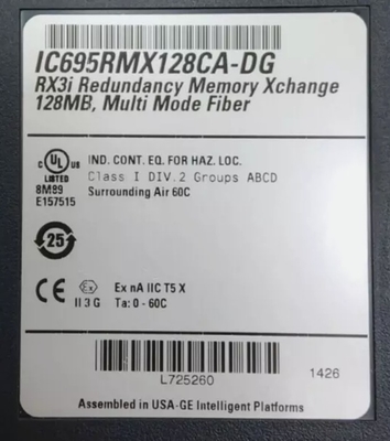 IC695RMX128 GE PAC Systems RX3i सिंगल स्लॉट फॉर्म फैक्टर रिडंडेंसी मेमोरी एक्सचेंज मॉड्यूल