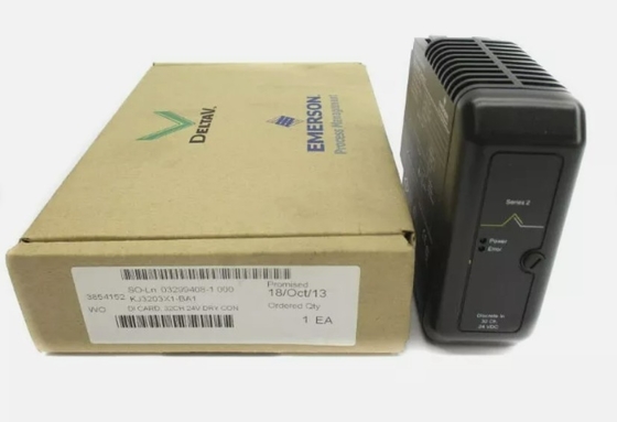 KJ3203X1-BA1 Emerson DI 32-चैनल 24 वीडीसी सूखी संपर्क कार्ड