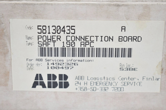 SAFT 190 APC 58130435 ABB पावर कनेक्शन बोर्ड