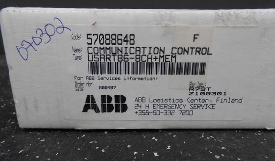 USART86-8CH+MEM 57088648 ABB संचार नियंत्रण बोर्ड
