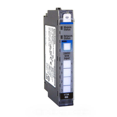1734-IB8 एलन ब्रैडली मॉड्यूल 24V DC 8 चैनल सिंक 1734 Io मॉड्यूल