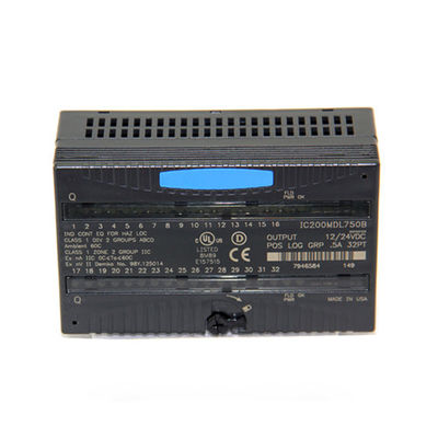 IC200MDL750 GE Fanuc PLC VersaMax पॉजिटिव लॉजिक आउटपुट मॉड्यूल 12/24VDC POS लॉजिक ग्रुपेड 5A 32PT