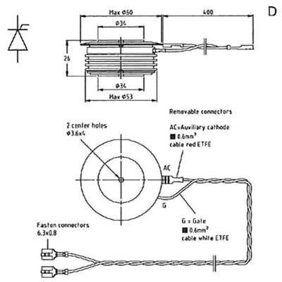 YST6-01 P8C ABB थाइरिस्टर सिलिकॉन नियंत्रित रेक्टिफायर इंडस्ट्रियल पार्ट्स मॉड्यूल YS150103-AC