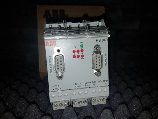 HS840 ABB PROFIBUS लिंकिंग डिवाइस 4 चैनल हेड स्टेशन रिडंडेंसी PLC स्पेयर पार्ट्स के साथ 3BDH000307R0101