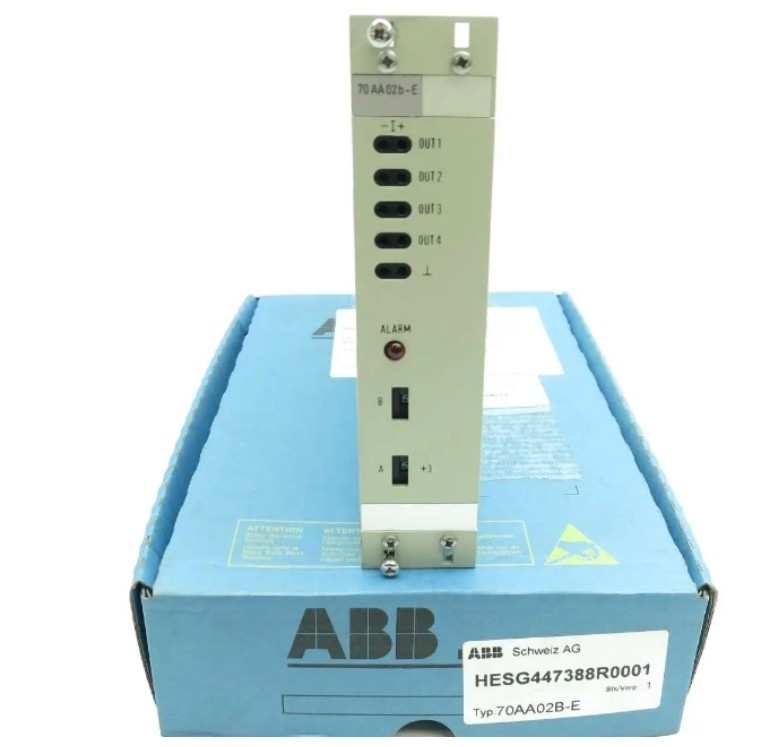 70AA02B-E HESG 447388 R1 एबीबी डीसीएस सिस्टम कंट्रोल मॉड्यूल वोल्टेज सिग्नल आउटपुट मॉड्यूल