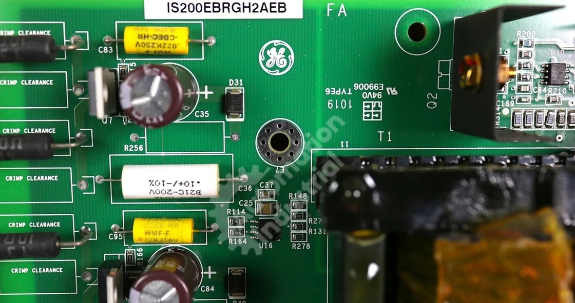 GE IS200EBRGH2AEB Exciter Bridge Interface Board with 125VDC Power Supply for EX2100 Excitation Control System in Turbine Generator Applications