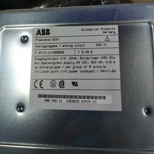 DAI01 ABB PLC स्पेयर पार्ट्स एनालॉग इनपुट V3 रैक आधारित I / O मॉड्यूल Y0369628M