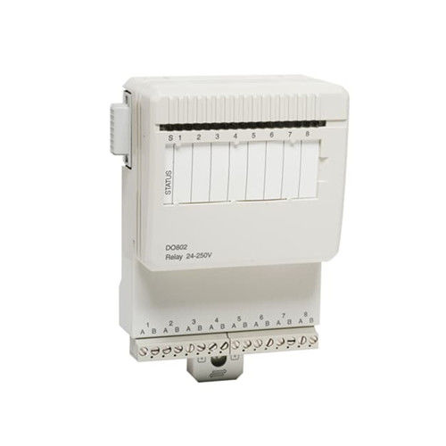 DO802 ABB डिजिटल आउटपुट रिले 8ch 24-230V DC AC PLC स्पेयर पार्ट्स 3BSE022364R1