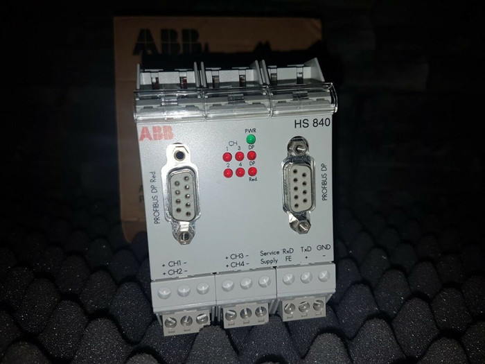 HS840 ABB PROFIBUS लिंकिंग डिवाइस 4 चैनल हेड स्टेशन रिडंडेंसी PLC स्पेयर पार्ट्स के साथ 3BDH000307R0101